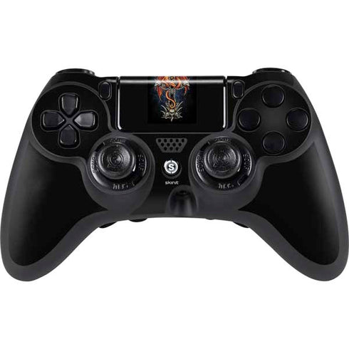 Gothic Dragon & Skull Cross by Sarah Richter PlayStation PS4 Skins